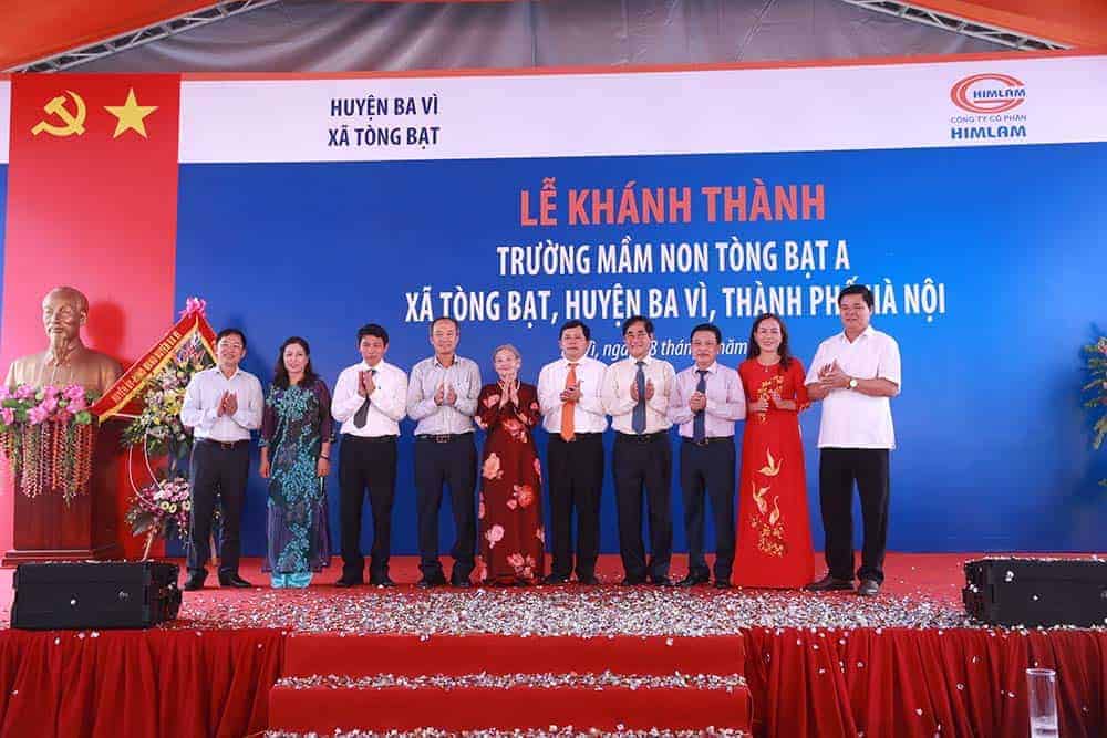 Lễ khánh thành trường mầm non tòng bạt A